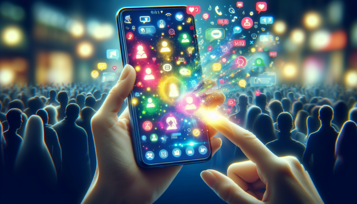 A smartphone displaying an active Google Business profile with an engaging Q&A section.