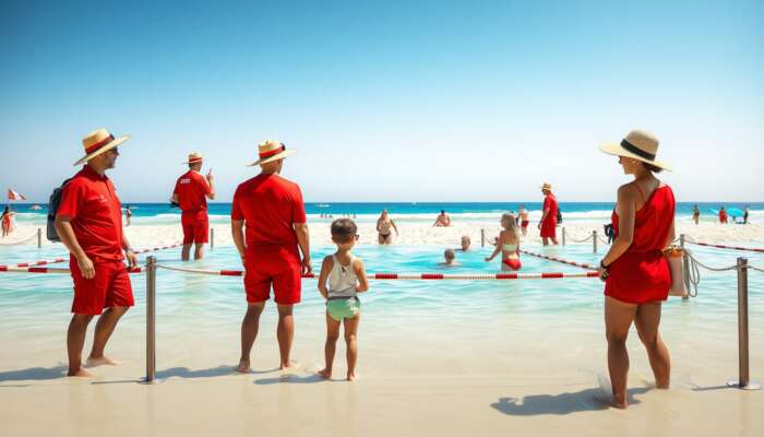 Placencia beach safety tips, sun protection, and family-friendly beach environment