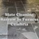 Grey Slate Floor in Barrow Still Stained After Cleaning